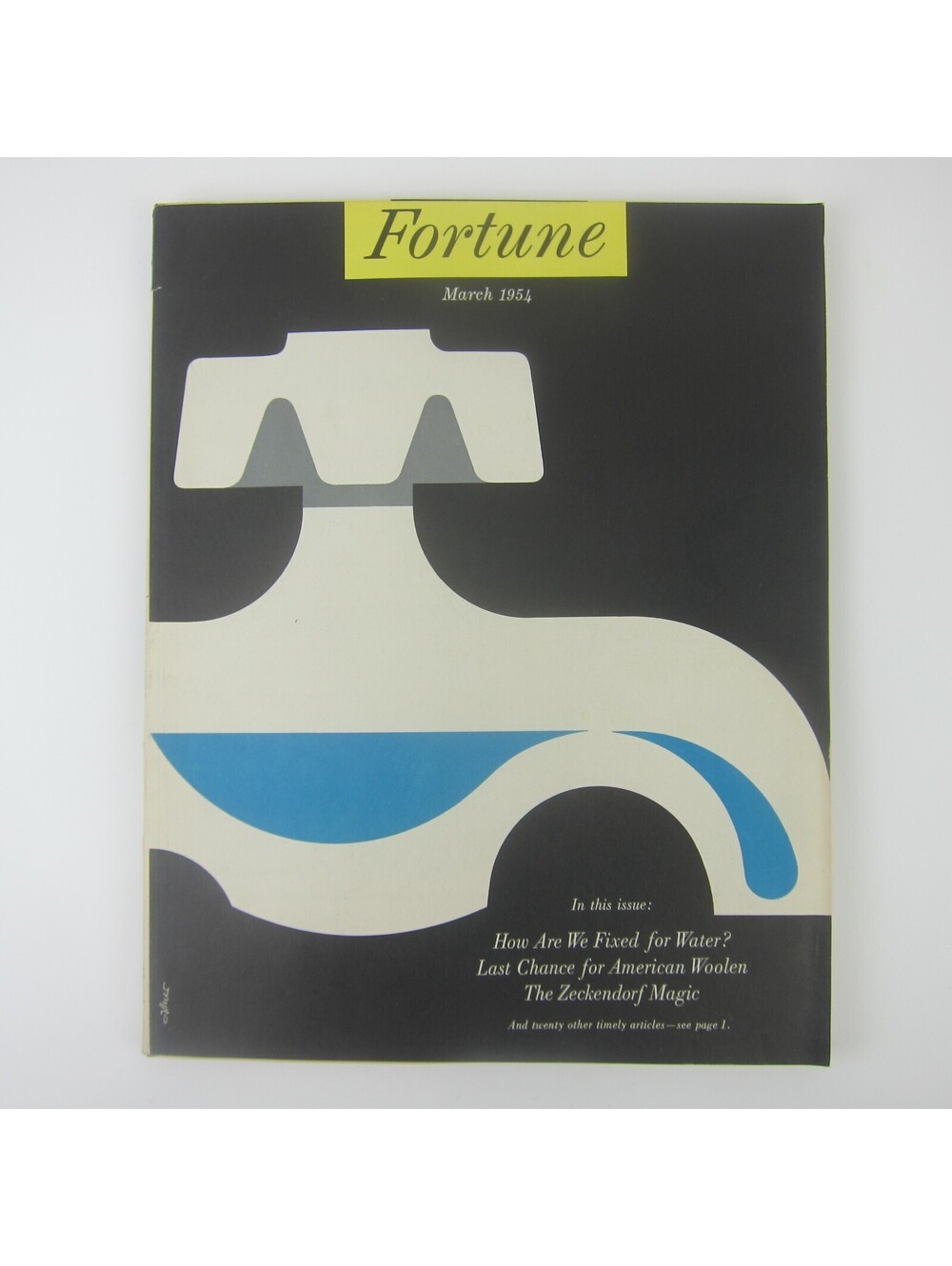 Vintage FORTUNE Magazine March 1954 Ezra T. Benson American Woolen Glenn Martin